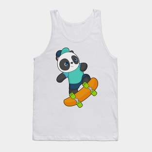 Panda Skater Skateboard Tank Top